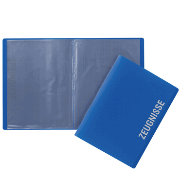 PAGNA Zeugnismappe - A4 10 Hüllen PP blau von PAGNA