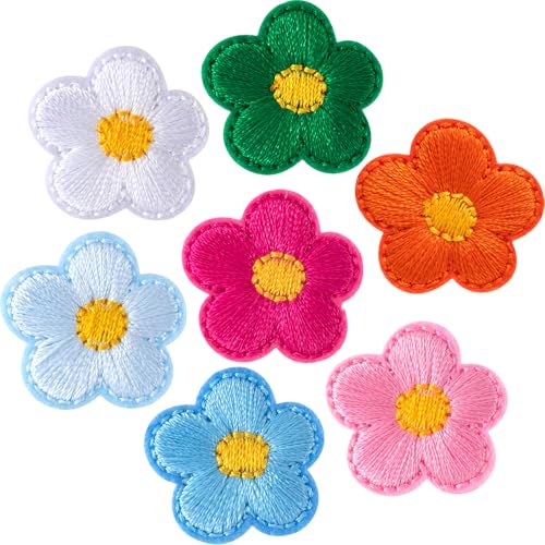PAGOW 14 Stück Blumen-Aufnäher zum Aufbügeln, niedliche Kirschblüten-Applikation, zum Aufnähen, bestickte Applikation zum Aufnähen für Taschen, Jacken, Jeans, Kleidung, DIY-Flicken, 2,5 x 2,3 cm (B x PAGOW 14 Stück Blumen-Aufnäher zum Aufbügeln, niedliche Kirschblüten-Applikation, zum Aufnähen, bestickte Applikation zum Aufnähen für Taschen, Jacken, Jeans, Kleidung, DIY-Flicken, 2,5 x 2,3 cm (B x von PAGOW