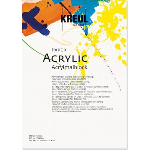 NEU Acrylmalblock Paper Acrylic, DIN A4, 260g/qm, 10 Blatt NEU Acrylmalblock Paper Acrylic, DIN A4, 260g/qm, 10 Blatt von PAINT IT EASY