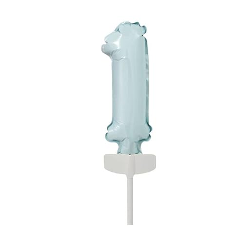 NEU Folienballon Geburtstagszahl Kuchen Cake Topper Zahl 1 Pastellblau, ca. 13 cm NEU Folienballon Geburtstagszahl Kuchen Cake Topper Zahl 1 Pastellblau, ca. 13 cm von PAINT IT EASY