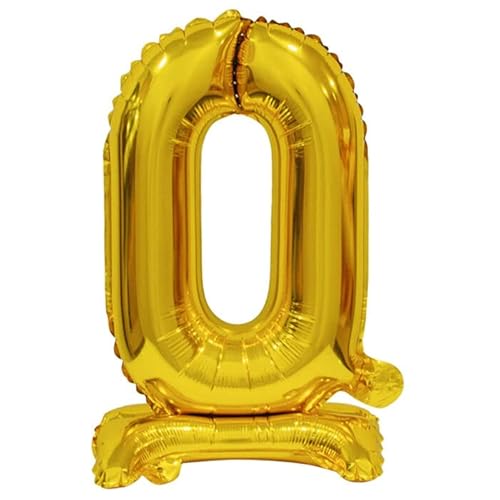 NEU Folienballon Geburtstagszahl Luft & Helium Mini Zahl 0 mit Standfuß Gold, ca. 38 cm NEU Folienballon Geburtstagszahl Luft & Helium Mini Zahl 0 mit Standfuß Gold, ca. 38 cm von PAINT IT EASY