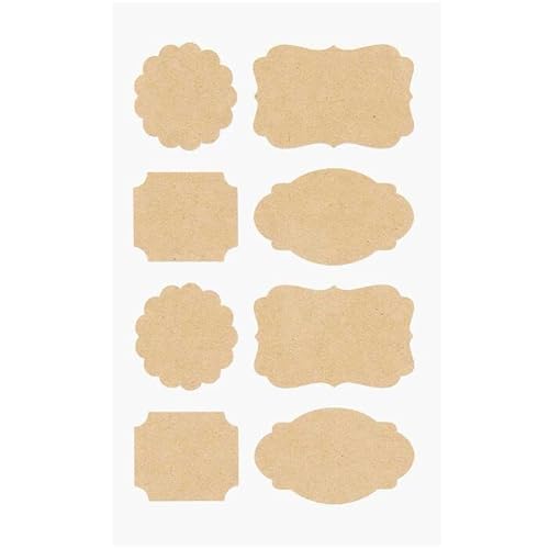 NEU Kraftpapier Sticker Etiketten, 4 Blatt NEU Kraftpapier Sticker Etiketten, 4 Blatt von PAINT IT EASY