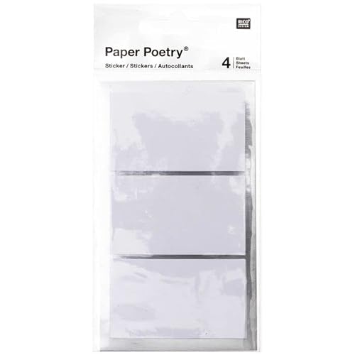NEU Office Sticker Etiketten, weiß, 60 x 35 mm, 4 Blatt von PAINT IT EASY