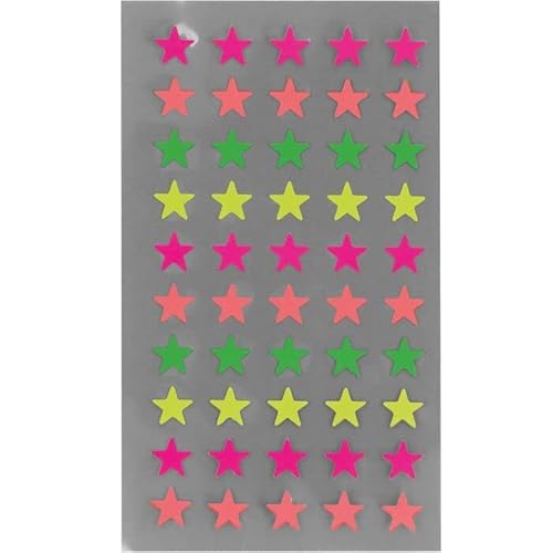 NEU Office Sticker Sterne, neon, Größe S, 4 Blatt von PAINT IT EASY