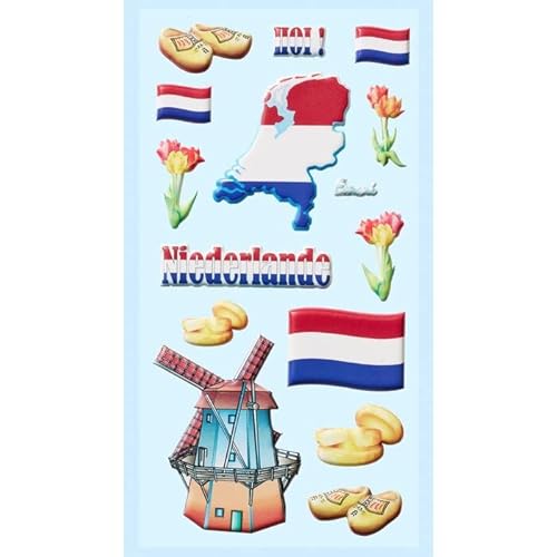 NEU SOFTY 3-D Sticker/Aufkleber, Niederlande/Holland, 1 Bogen NEU SOFTY 3-D Sticker/Aufkleber, Niederlande/Holland, 1 Bogen von PAINT IT EASY