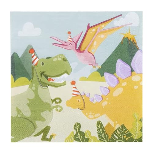 NEU Servietten Kleiner Dino, ca. 33x33cm, 20 Stück von PAINT IT EASY