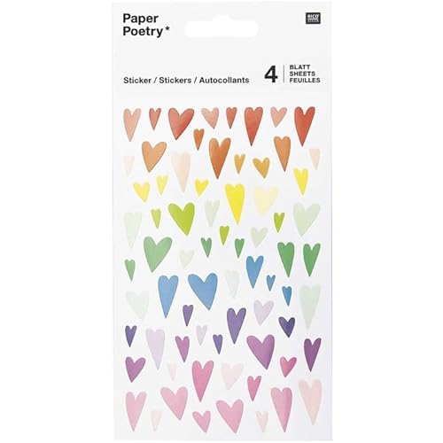NEU Sticker Herzen klein, bunt, 4 Blatt NEU Sticker Herzen klein, bunt, 4 Blatt von PAINT IT EASY