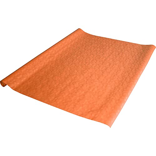 NEU Tischtuch Damast 8x1m, orange, Papier-Tischdecke von PAINT IT EASY