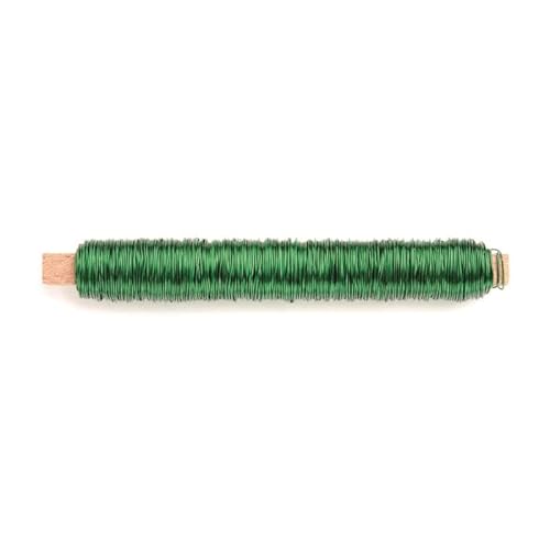 NEU Wickeldraht grün-metallic, Stärke 0,5mm, Länge ca. 50m von PAINT IT EASY