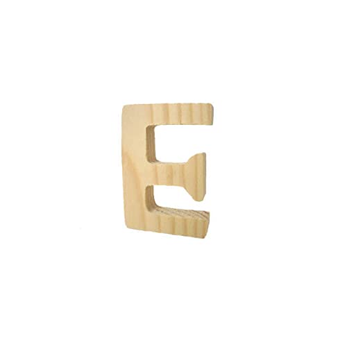 PAINT IT EASY 3D Holzbuchstabe E, 8cm extrastark von PAINT IT EASY
