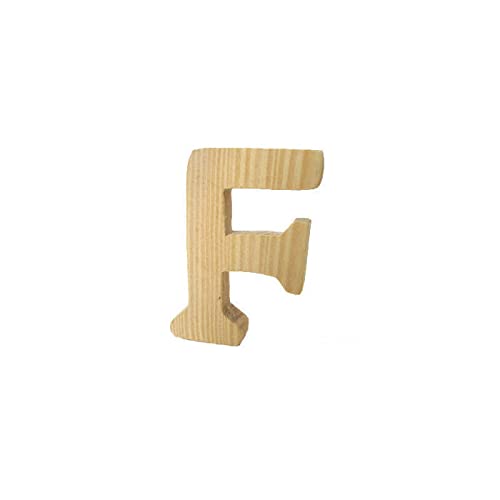 PAINT IT EASY 3D Holzbuchstabe F, 8cm extrastark von PAINT IT EASY