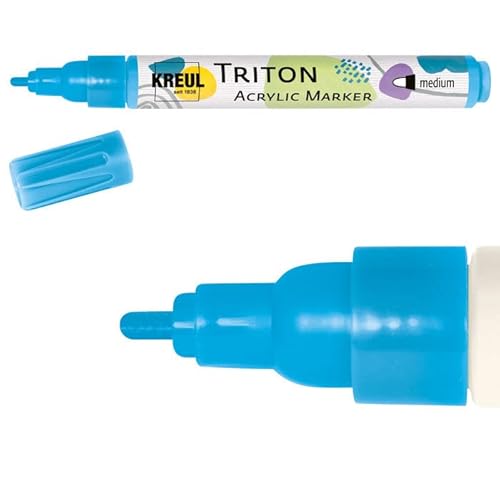 PAINT IT EASY NEU Acrylic Marker/Acrylstift, Medium 1-3 mm, Lichtblau von PAINT IT EASY