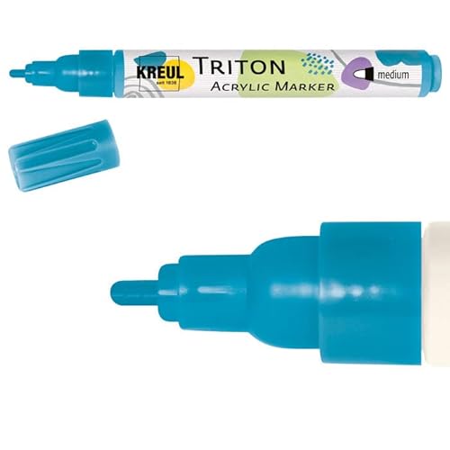 PAINT IT EASY NEU Acrylic Marker/Acrylstift, Medium 1-3 mm, Türkisblau von PAINT IT EASY