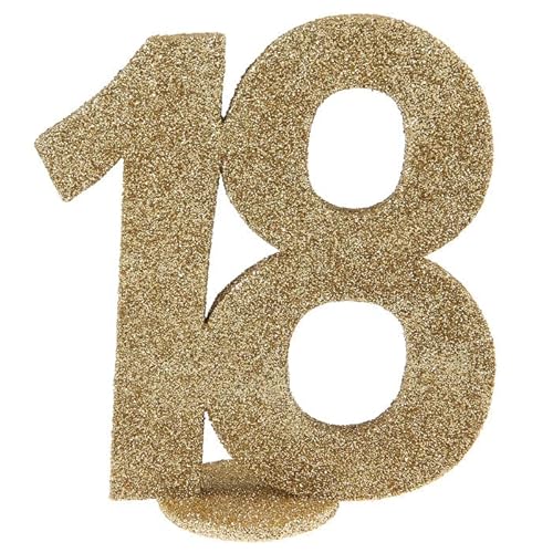 PAINT IT EASY NEU Aufsteller Geburtstags-Zahl 18, Glitter-Gold, ca. 10cm PAINT IT EASY NEU Aufsteller Geburtstags-Zahl 18, Glitter-Gold, ca. 10cm von PAINT IT EASY
