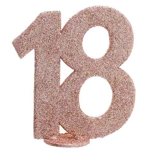 PAINT IT EASY NEU Aufsteller Geburtstags-Zahl 18, Glitter-rosé-Gold, ca. 10cm PAINT IT EASY NEU Aufsteller Geburtstags-Zahl 18, Glitter-rosé-Gold, ca. 10cm von PAINT IT EASY