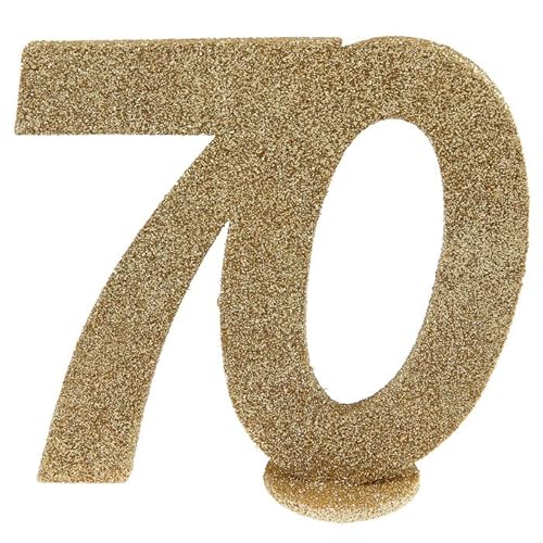 PAINT IT EASY NEU Aufsteller Geburtstags-Zahl 70, Glitter-Gold, ca. 10cm PAINT IT EASY NEU Aufsteller Geburtstags-Zahl 70, Glitter-Gold, ca. 10cm von PAINT IT EASY