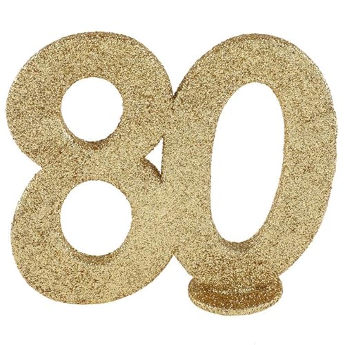 PAINT IT EASY NEU Aufsteller Geburtstags-Zahl 80, Glitter-Gold, ca. 10cm PAINT IT EASY NEU Aufsteller Geburtstags-Zahl 80, Glitter-Gold, ca. 10cm von PAINT IT EASY
