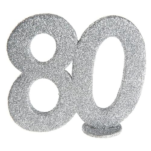 PAINT IT EASY NEU Aufsteller Geburtstags-Zahl 80, Glitter-Silber, ca. 10cm PAINT IT EASY NEU Aufsteller Geburtstags-Zahl 80, Glitter-Silber, ca. 10cm von PAINT IT EASY