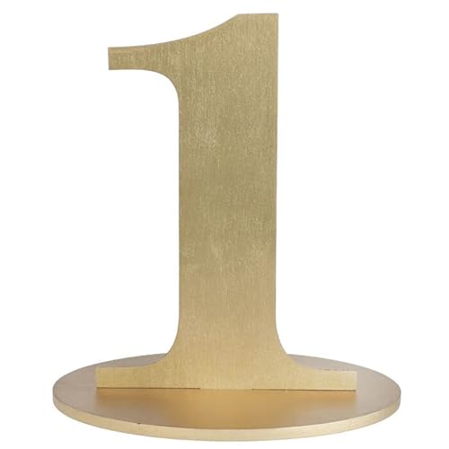PAINT IT EASY NEU Aufsteller Zahl 1 aus Holz, mit Halterung, Gold, ca. 16 cm PAINT IT EASY NEU Aufsteller Zahl 1 aus Holz, mit Halterung, Gold, ca. 16 cm von PAINT IT EASY