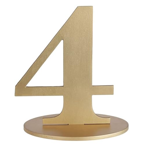 PAINT IT EASY NEU Aufsteller Zahl 4 aus Holz, mit Halterung, Gold, ca. 16 cm PAINT IT EASY NEU Aufsteller Zahl 4 aus Holz, mit Halterung, Gold, ca. 16 cm von PAINT IT EASY