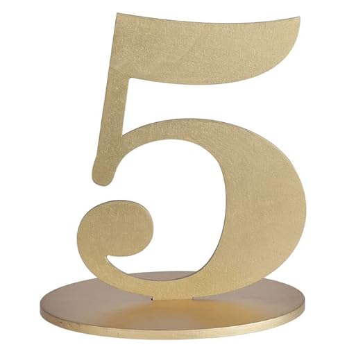 PAINT IT EASY NEU Aufsteller Zahl 5 aus Holz, mit Halterung, Gold, ca. 16 cm PAINT IT EASY NEU Aufsteller Zahl 5 aus Holz, mit Halterung, Gold, ca. 16 cm von PAINT IT EASY
