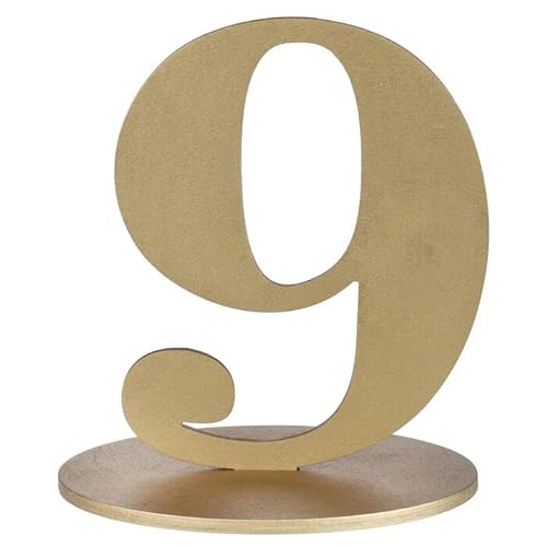 PAINT IT EASY NEU Aufsteller Zahl 9 aus Holz, mit Halterung, Gold, ca. 16 cm PAINT IT EASY NEU Aufsteller Zahl 9 aus Holz, mit Halterung, Gold, ca. 16 cm von PAINT IT EASY