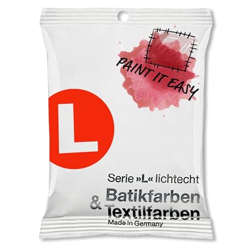 PAINT IT EASY NEU Batikfarbe/Färbefarbe Pulver, 10 g, Scharlach von PAINT IT EASY
