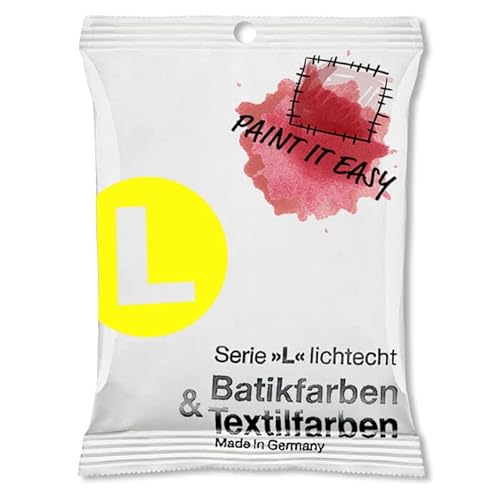 PAINT IT EASY NEU Batikfarbe/Färbefarbe Pulver, 10 g, Zitron von PAINT IT EASY