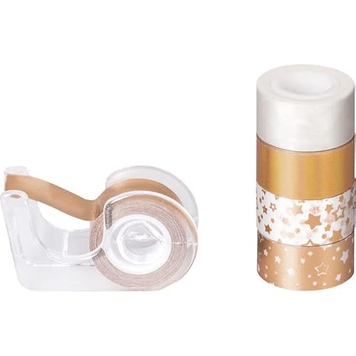 PAINT IT EASY NEU Deko Tape/Klebeband, 5 Rollen + Abroller, Mini Sterne Rose-Gold PAINT IT EASY NEU Deko Tape/Klebeband, 5 Rollen + Abroller, Mini Sterne Rose-Gold von PAINT IT EASY
