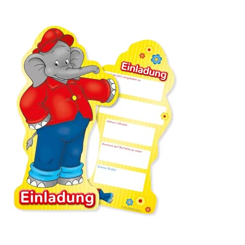 PAINT IT EASY NEU Einladungskarten Benjamin Blümchen, 6 Stück PAINT IT EASY NEU Einladungskarten Benjamin Blümchen, 6 Stück von PAINT IT EASY