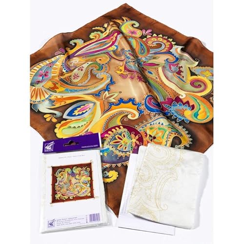 PAINT IT EASY NEU Gutta-Tuch 55x55, Pongé 08, Motiv 'Paisley' PAINT IT EASY NEU Gutta-Tuch 55x55, Pongé 08, Motiv 'Paisley' von PAINT IT EASY