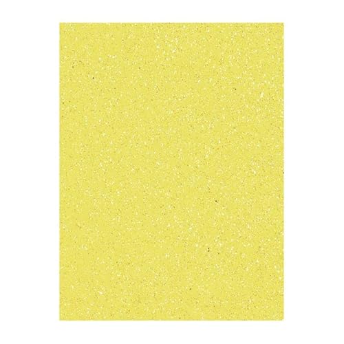 PAINT IT EASY NEU Moosgummiplatte, Glitzer/Glitter, Stärke 2mm, Größe 20x30cm, gelb von PAINT IT EASY
