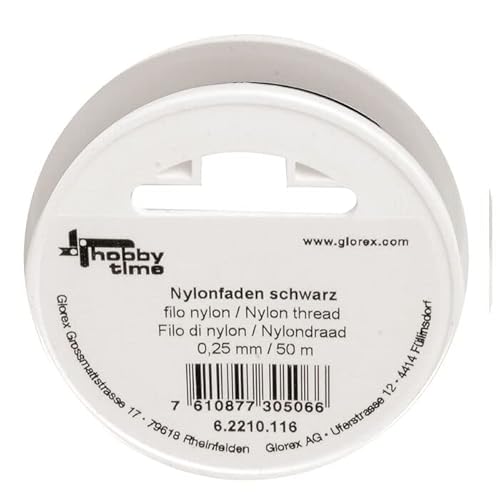 PAINT IT EASY Nylonfaden/Perlonfaden, Schwarz, 0,25mm, 50m von PAINT IT EASY