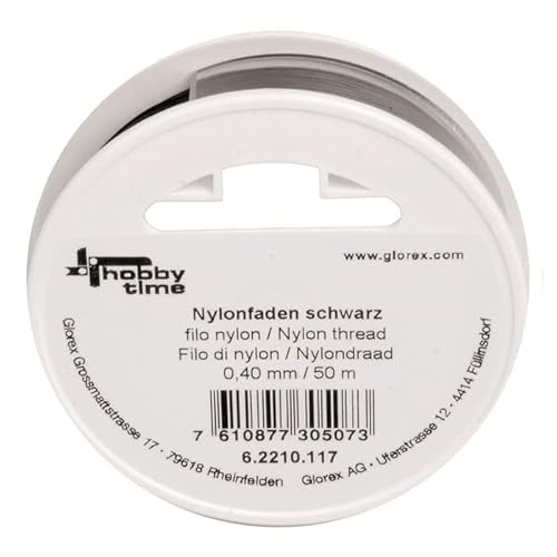 NEU Nylonfaden/Perlonfaden, schwarz, Stärke 0,40mm, Länge 50m NEU Nylonfaden/Perlonfaden, schwarz, Stärke 0,40mm, Länge 50m von PAINT IT EASY