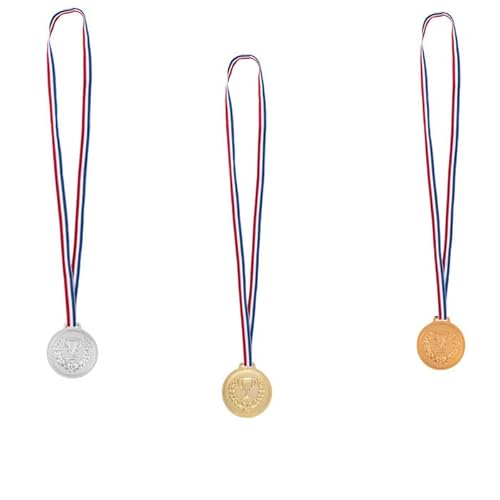 PAINT IT EASY NEU Podiumsmedallien Gold, Silber & Bronze, je 6cm, mit Bändern, ideal für Kindergeburtstage und Sportfeste PAINT IT EASY NEU Podiumsmedallien Gold, Silber & Bronze, je 6cm, mit Bändern, ideal für Kindergeburtstage und Sportfeste von PAINT IT EASY