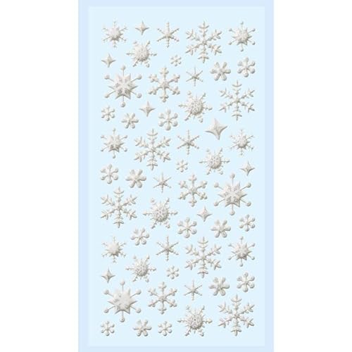 NEU SOFTY 3-D Sticker/Aufkleber, Eiskristall/Schneeflocke, silber, 1 Bogen NEU SOFTY 3-D Sticker/Aufkleber, Eiskristall/Schneeflocke, silber, 1 Bogen von PAINT IT EASY