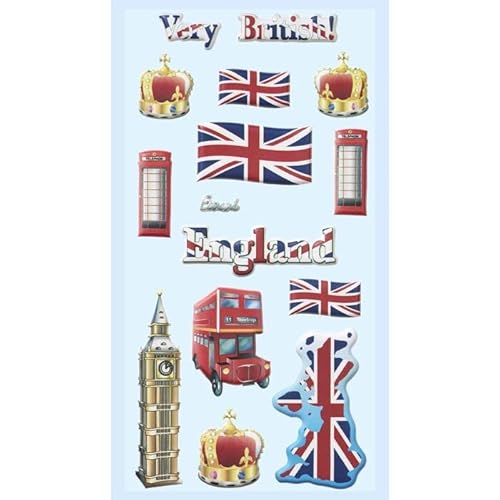 NEU SOFTY 3-D Sticker/Aufkleber, England, 1 Bogen NEU SOFTY 3-D Sticker/Aufkleber, England, 1 Bogen von PAINT IT EASY