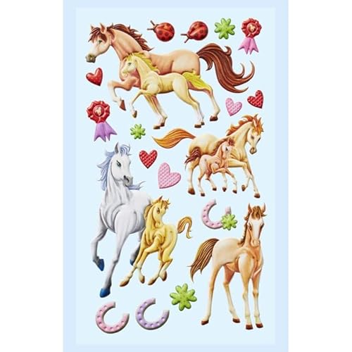 NEU SOFTY 3-D Sticker/Aufkleber, Pferde I, 1 Bogen NEU SOFTY 3-D Sticker/Aufkleber, Pferde I, 1 Bogen von PAINT IT EASY