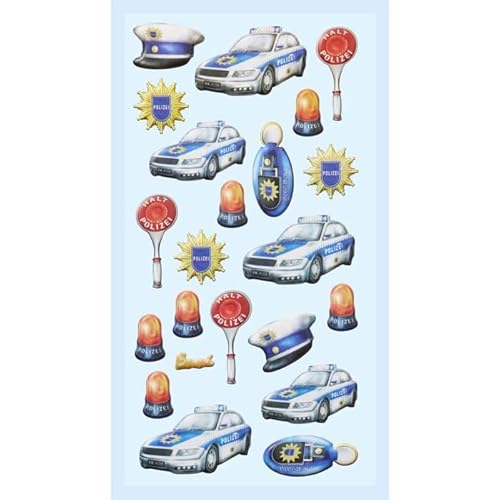NEU SOFTY 3-D Sticker/Aufkleber, Polizei, 1 Bogen NEU SOFTY 3-D Sticker/Aufkleber, Polizei, 1 Bogen von PAINT IT EASY