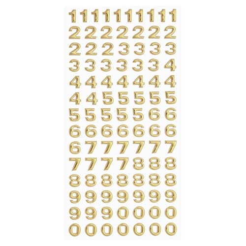 NEU SOFTY 3-D Sticker/Aufkleber, Zahlen, gold, 1 Bogen NEU SOFTY 3-D Sticker/Aufkleber, Zahlen, gold, 1 Bogen von PAINT IT EASY