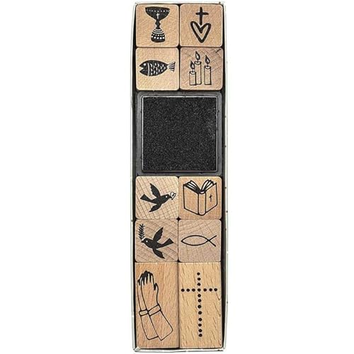 PAINT IT EASY NEU Stempelset Christliche Feste, inklusive Tuschekissen von PAINT IT EASY