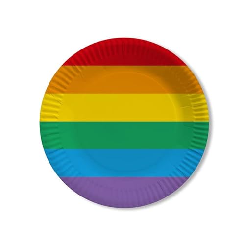 PAINT IT EASY NEU Teller Rainbow Pride, ø23 cm, 10 Stück PAINT IT EASY NEU Teller Rainbow Pride, ø23 cm, 10 Stück von PAINT IT EASY