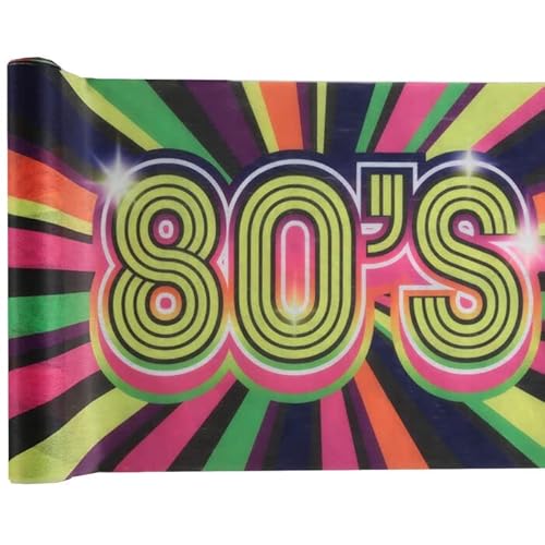 PAINT IT EASY NEU Tischläufer 80s-Party, 30cm x 3m PAINT IT EASY NEU Tischläufer 80s-Party, 30cm x 3m von PAINT IT EASY