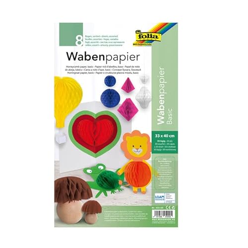 PAINT IT EASY NEU Wabenpapier HoneyComb, 30 Lagen geklebt, 33 x 40 cm, 8 Bogen sortiert PAINT IT EASY NEU Wabenpapier HoneyComb, 30 Lagen geklebt, 33 x 40 cm, 8 Bogen sortiert von PAINT IT EASY