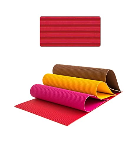 Wellpappe, Einzelbogen, 50x70 cm, Rot Wellpappe, Einzelbogen, 50x70 cm, Rot von PAINT IT EASY
