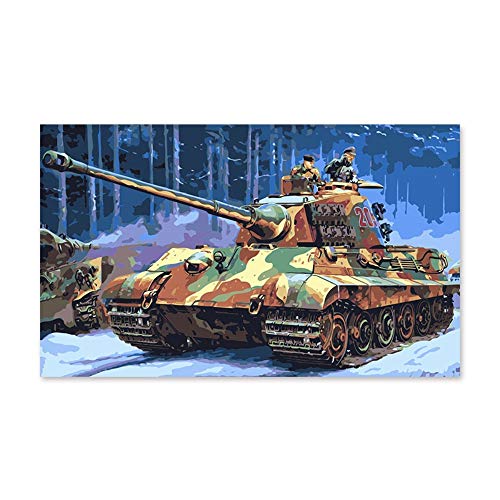 PAINTYTY Malen Nach Zahlen Kunst Malen Nach Zahlen Militärischen Panzer des Zweiten Weltkrieges Digital Painting Handgemachten Geschenk Dekoration Farbe Füllen Colo PAINTYTY Malen Nach Zahlen Kunst Malen Nach Zahlen Militärischen Panzer des Zweiten Weltkrieges Digital Painting Handgemachten Geschenk Dekoration Farbe Füllen Colo von PAINTYTY