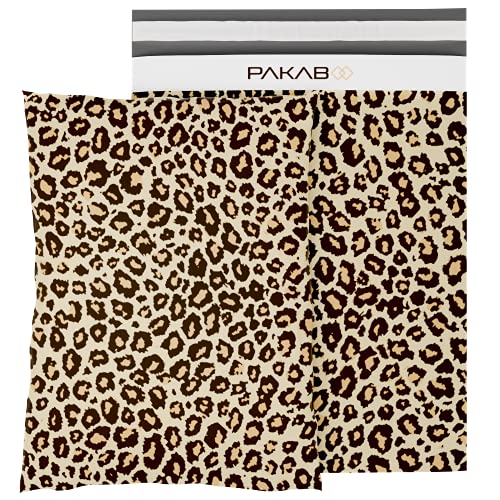 PAKABOO Versandtaschen aus Poly, 25,4 x 33 cm, 100 Stück, nicht gepolsterte Umschläge mit manipulationssicherer, selbstklebender Verpackung, Leopardenbraun PAKABOO Versandtaschen aus Poly, 25,4 x 33 cm, 100 Stück, nicht gepolsterte Umschläge mit manipulationssicherer, selbstklebender Verpackung, Leopardenbraun von PAKABOO