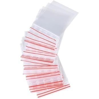 Pakico | 100 Plastikbeutel Zipper 10 x 10 cm | Verschließbare Ziplock-Beutel | Kleidungsgepäck Verpacken | Druckverschlussbeutel | Wiederverschließbare Plastiktüten | Verpackungstüten von PAKICO