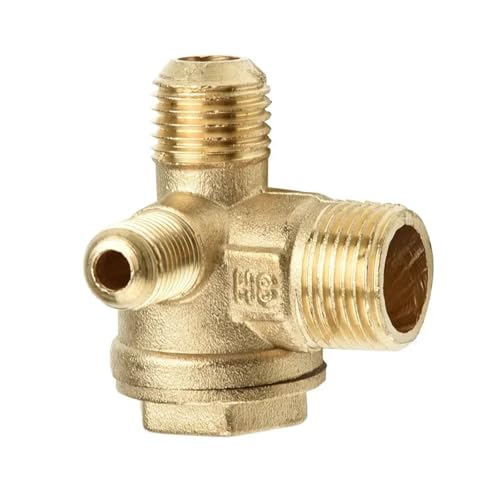 PAKMEZ 1PC Male Thread Check Valve Connector with 3-Port Brass Check Valve for Air Compressor Parts Accessory 14mm/16mm/10mm PAKMEZ 1PC Male Thread Check Valve Connector with 3-Port Brass Check Valve for Air Compressor Parts Accessory 14mm/16mm/10mm von PAKMEZ