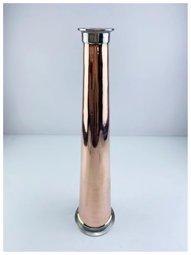 PAKMEZ Copper Cone 4"(102mm) OD119 x 2"(51mm) OD64,Tri Clamp Reducer for Onion Head, Length 20"(500mm),Thickness 2mm von PAKMEZ